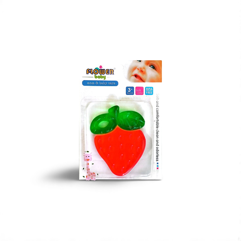 Baby Teether- Green & Red 1 Baby Teether- Green & Red