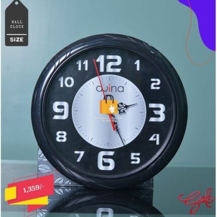 Black Wall Clock