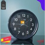 Silver Black Wall Clock