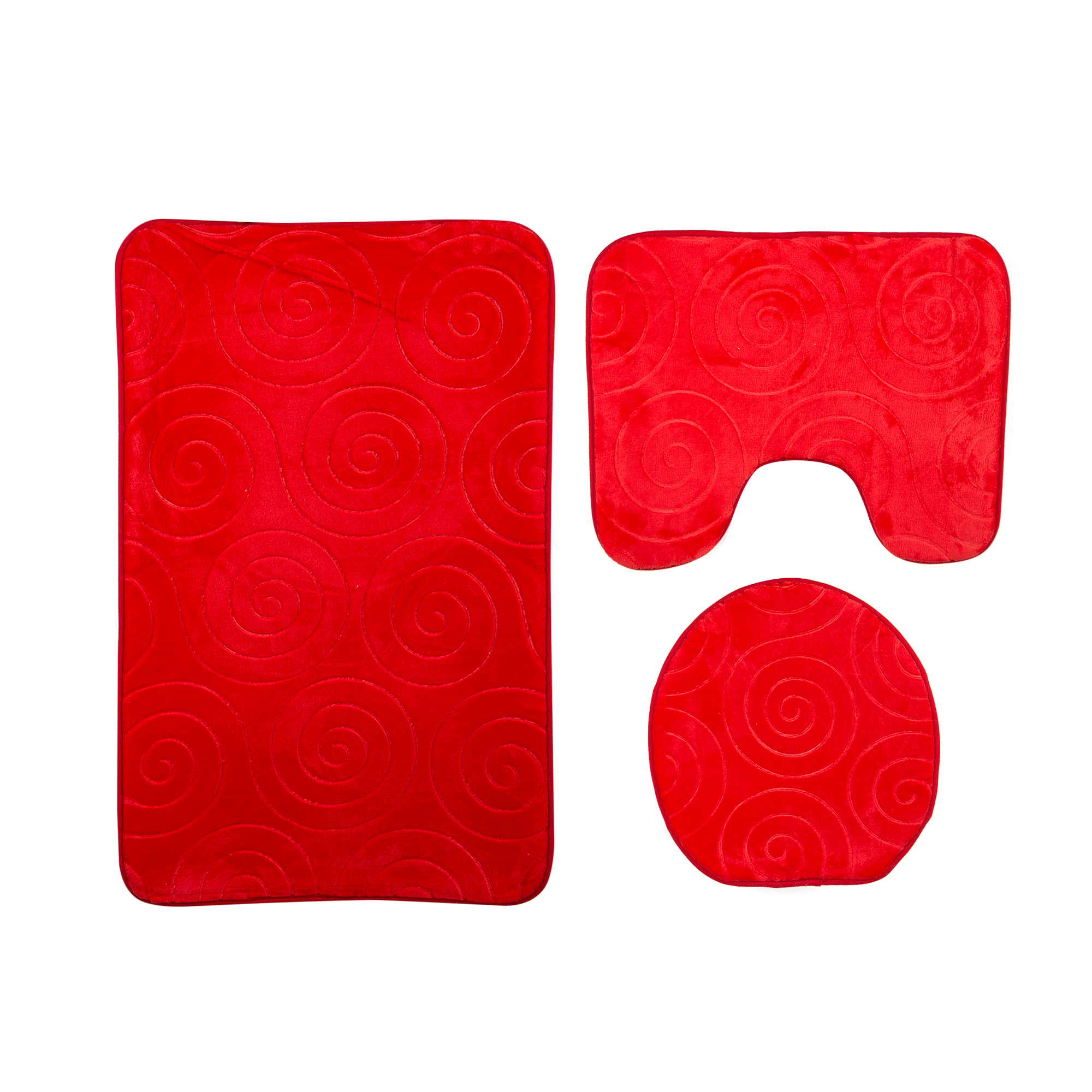 Toilet Set 3 PC Velvet 1 Toilet Set 3 PC Velvet